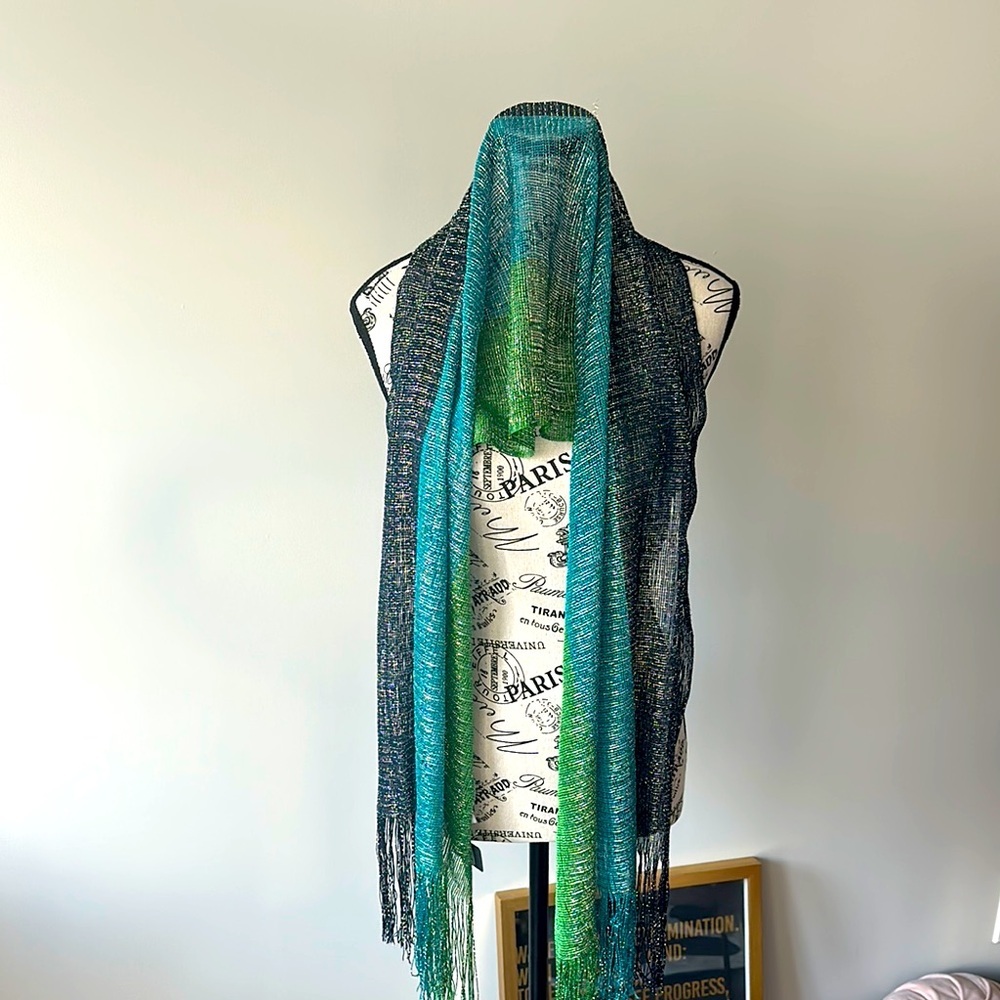 Chic Multicolor Sheer Scarf